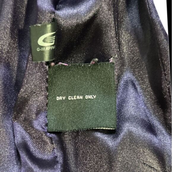 Black Rivet Dark Purple/EggPlant Wool Blend Belted Pea Coat, Size M. - Picture 9 of 10